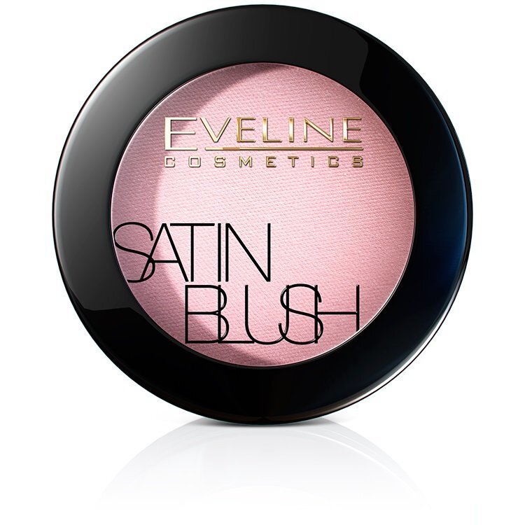 EVELINE Cosmetics Satin BLUSH vaigu sārtums 6 g Nr. 3 Peachy Pink cena un informācija | Bronzeri, vaigu sārtumi | 220.lv
