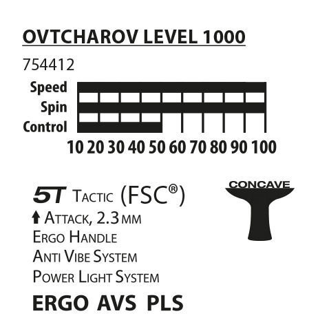Galda tenisa rakete Donic Ovtcharov 1000 FSC cena un informācija | Galda tenisa raketes, somas un komplekti | 220.lv