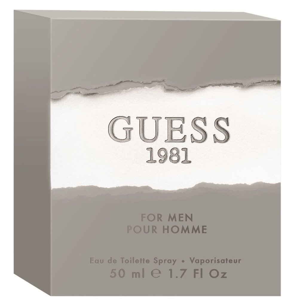 Guess Guess 1981 For Men EDT vīriešiem, 50 ml cena un informācija | Vīriešu smaržas | 220.lv