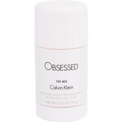 Calvin Klein Obsessed For Men dezodorants vīriešiem 75 ml cena un informācija | Parfimēta vīriešu kosmētika | 220.lv