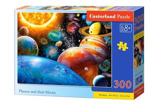 Puzle Puzzle Castorland Planets and their Moons, 300 gab. cena un informācija | Puzles, 3D puzles | 220.lv