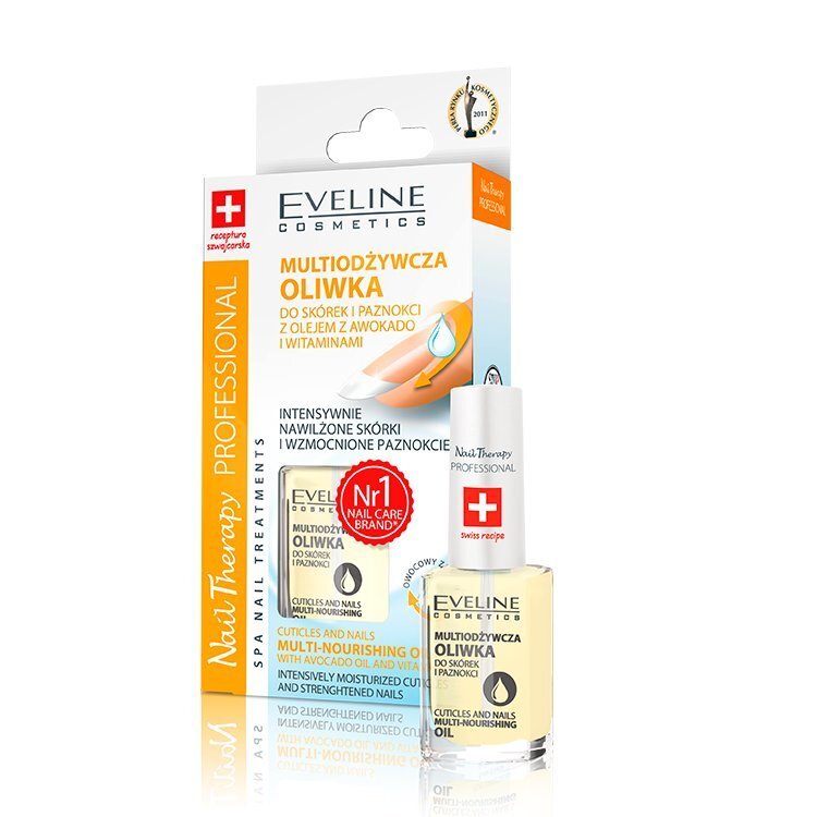 Barojoša nagu un kutikulu eļļa Eveline Cosmetics Nail Therapy, 12ml cena un informācija | Nagu lakas, stiprinātāji | 220.lv