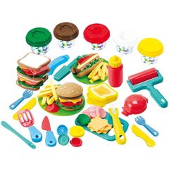 Plastilīna komplekts "Burgers" Playgo Dough, 8220 cena un informācija | Attīstošās rotaļlietas | 220.lv