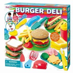 Plastilīna komplekts "Burgers" Playgo Dough, 8220 cena un informācija | Attīstošās rotaļlietas | 220.lv