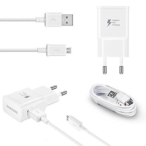 Samsung EP-TA20EWE Quick Charge Universal USB / 15W / 2A Charger + ECB-DU4EWE Micro USB Cable White (OEM) цена и информация | Lādētāji un adapteri | 220.lv
