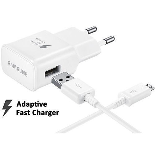 Samsung EP-TA20EWE Quick Charge Universal USB / 15W / 2A Charger + ECB-DU4EWE Micro USB Cable White (OEM) цена и информация | Lādētāji un adapteri | 220.lv