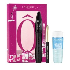 Kosmētikas komplekts Lancome: skropstu tuša Hypnose Doll Eyes X-Mas 10 ml + acu zīmulis Le Crayon 01 Noir 0.7 g + acu grima noņēmējs Bi-Facil 30 ml kaina ir informacija | Тушь, средства для роста ресниц, тени для век, карандаши для глаз | 220.lv