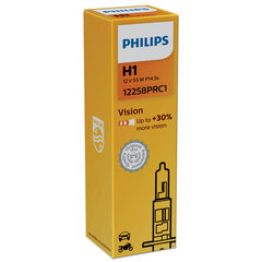 Автомобильная лампa PHILIPS H1 12 В, 55 Вт, VISION+30% цена и информация | Автомобильные лампочки | 220.lv