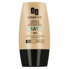 Matējošs grima pamats AA Make Up Matt Foundation 30 ml, 105 Sand, 105 Sand цена и информация | Пудры, базы под макияж | 220.lv