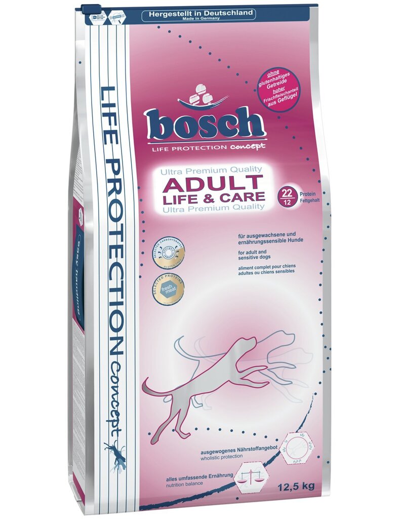 Bosch Petfood Plus ADULT Life & Care barība suņiem (Ultra Premium) 12.5kg цена и информация | Sausā barība suņiem | 220.lv