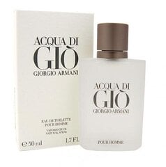 Vīriešu tualetes ūdens Armani Acqua Di Gio Pour Homme - EDT 50 ml cena un informācija | Giorgio Armani Apģērbi, apavi, aksesuāri | 220.lv