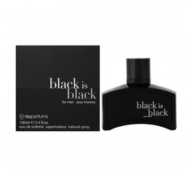 Аромат для мужчин Nuparfums Black is Black, EDT, 100 мл цена и информация | Мужские духи | 220.lv
