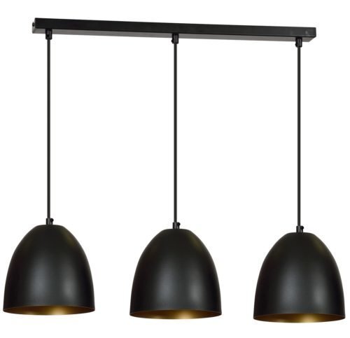 Lampa Emibig LENOX 3 Black cena un informācija | Lustras | 220.lv