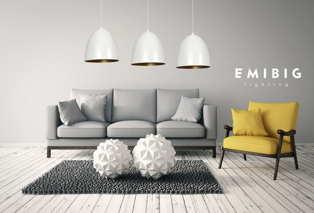 Lampa Emibig LENOX 3 WHITE cena un informācija | Lustras | 220.lv