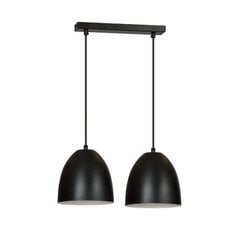 Lampa Emibig LENOX 2 Black - White cena un informācija | Piekaramās lampas | 220.lv