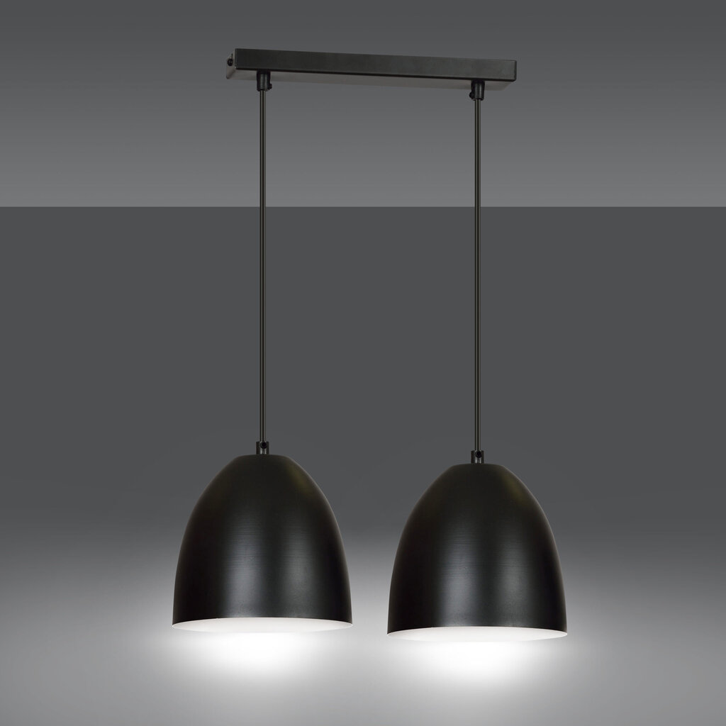 Lampa Emibig LENOX 2 Black - White cena un informācija | Lustras | 220.lv