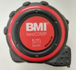 Рулетка BMI twoCOMP (5 м; 25 мм) цена и информация | Механические инструменты | 220.lv