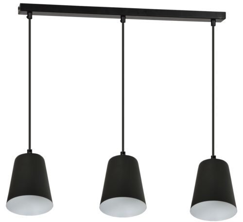 Lampa Emibig MILAGRO 3 BLACK-WHITE cena un informācija | Lustras | 220.lv