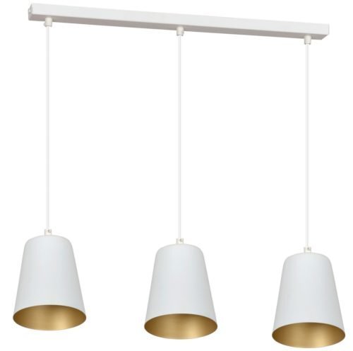 Lampa Emibig MILAGRO 3 WHITE-GOLD cena un informācija | Lustras | 220.lv