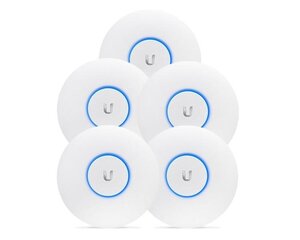 Точка доступа Wi-fi Ubiquiti UniFi UAP-AC-LR-5 (5-Pack) 2.4 - 5.867 Mbit цена и информация | Маршрутизаторы (роутеры) | 220.lv