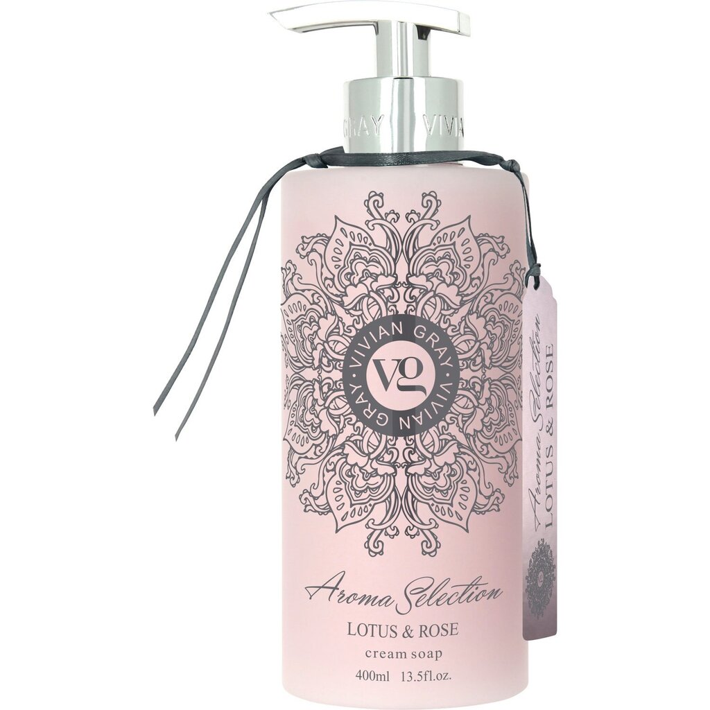 Krēmveida šķidrās roku ziepes Aroma Selection Lotus & Rose (Cream Soap) 400 ml cena un informācija | Ziepes | 220.lv