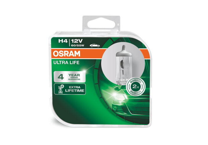 Automašīnas spuldze Osram Ultra Life H4 12V 60/55W cena un informācija | Auto spuldzes | 220.lv