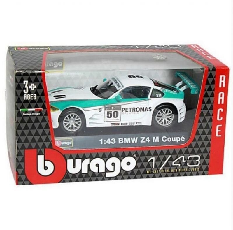 Bburago Sacīkšu mašīna Race Dispenser, 1:43; 18-38010 cena un informācija | Rotaļlietas zēniem | 220.lv