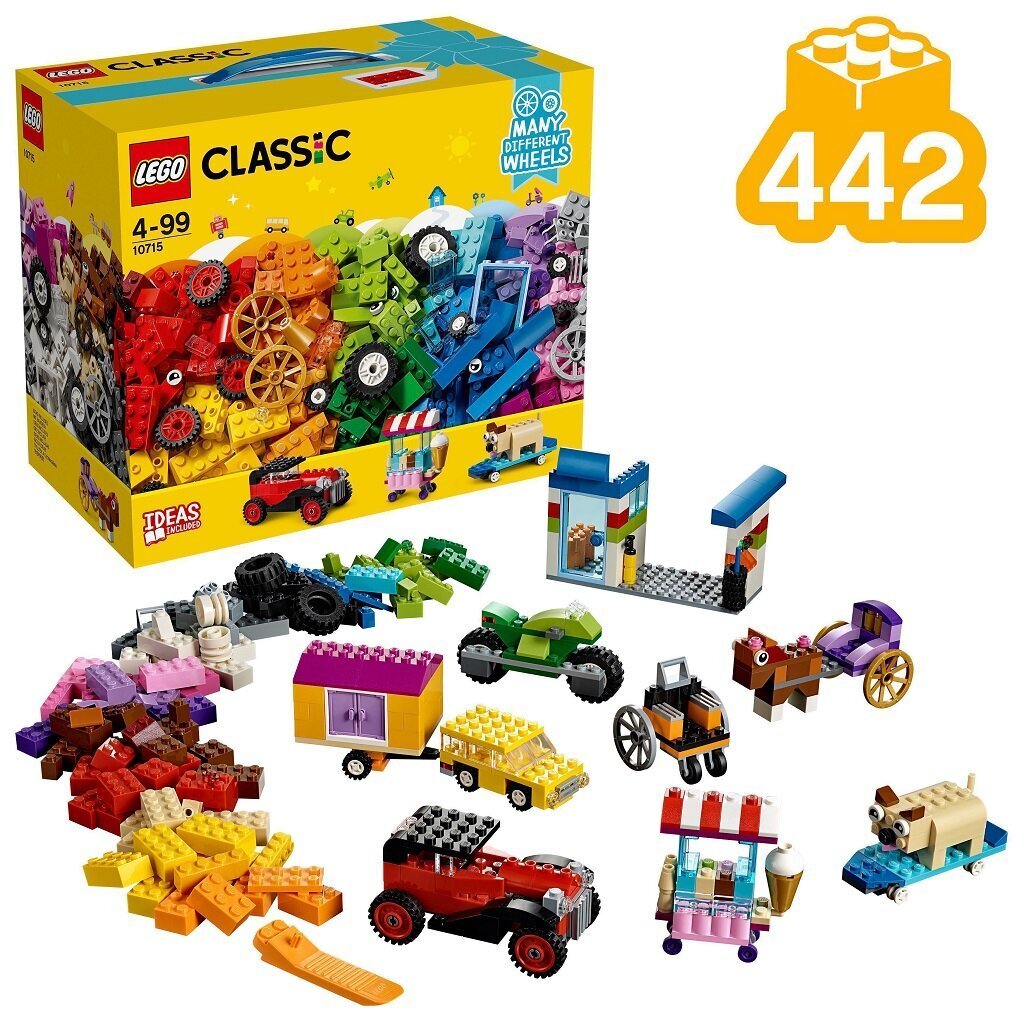 10715 LEGO® Classic Klucīši uz riteņiem цена и информация | Konstruktori | 220.lv