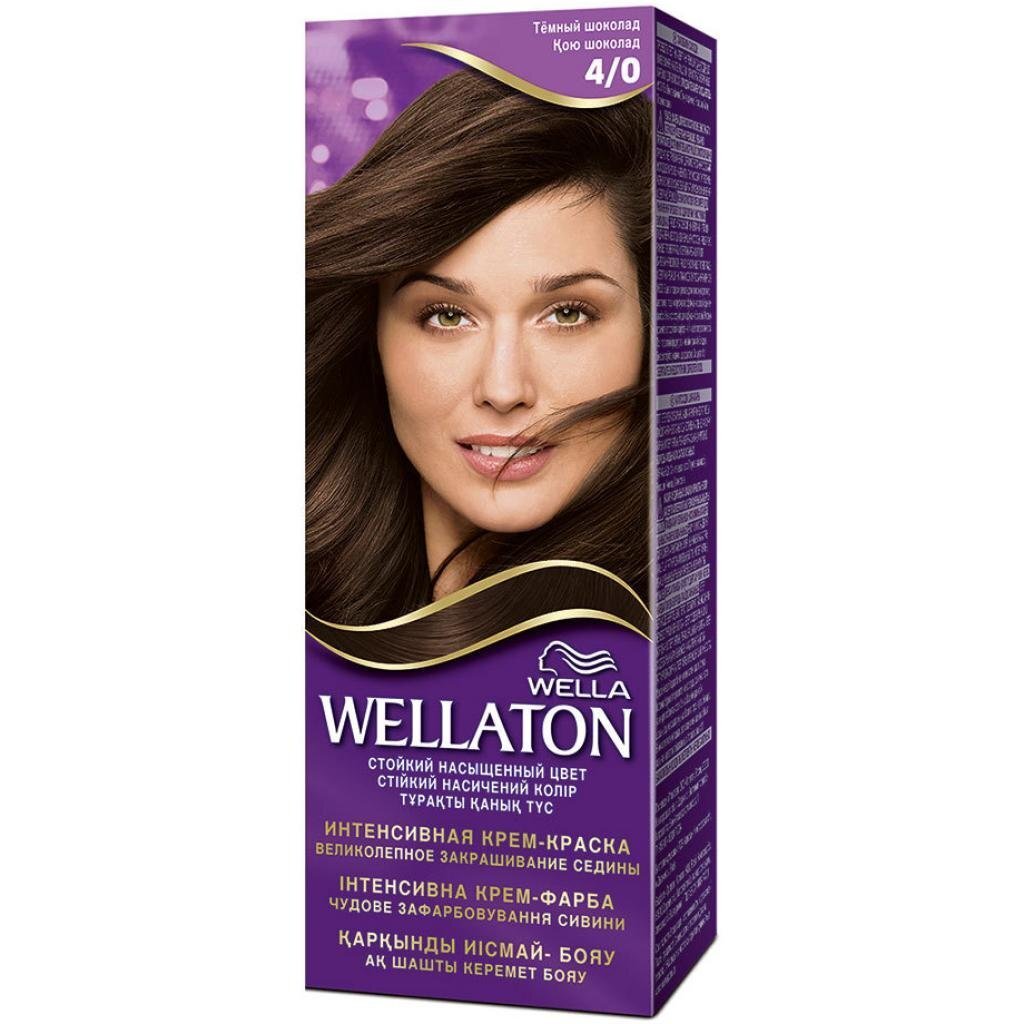 Matu krāsa Wella Wellaton 100 g, NR. 4/0 Medium Brown цена и информация | Matu krāsas | 220.lv