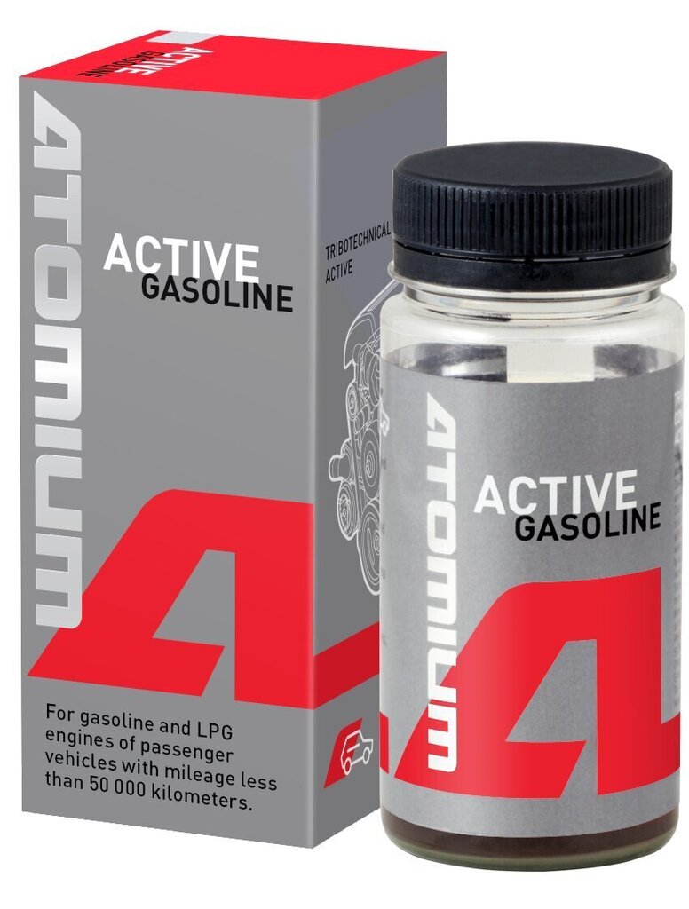 Eļļas piedeva ATOMIUM Active Gasoline 90 ml (līdz 50000 nobraukumam) цена и информация | Auto eļļu piedevas | 220.lv