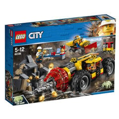 Конструктор 60186 LEGO® City Mining Heavy Driller Бур для горных работ цена и информация | Конструкторы и кубики | 220.lv