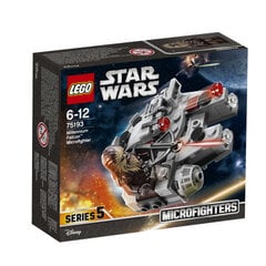 75193 Микроистребитель Star Wars™ Millennium Falcon™  цена и информация | Конструкторы и кубики | 220.lv