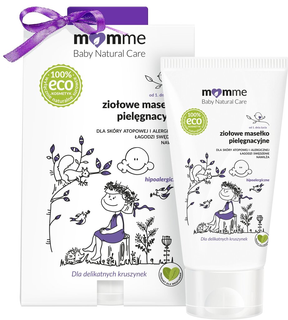 Barojošs bērnu sejas un ķermeņa krēms ar augiem MomMe Baby Natural Care 150 ml cena un informācija | Bērnu kosmētika, līdzekļi jaunajām māmiņām | 220.lv