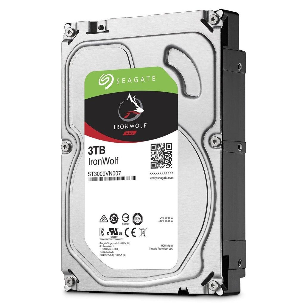 HDD SeaGate Ironwolf 3TB 64MB 5900RPM 3.5 ST3000VN007 cena un informācija | Iekšējie cietie diski (HDD, SSD, Hybrid) | 220.lv