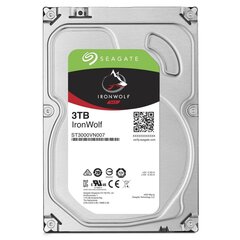 HDD SeaGate Ironwolf 3TB 64MB 5900RPM 3.5 ST3000VN007 cena un informācija | Iekšējie cietie diski (HDD, SSD, Hybrid) | 220.lv