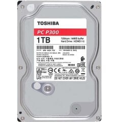 Toshiba HDD P300 BULK 3.5 1TB SATA 7200RPM 64MB cena un informācija | Iekšējie cietie diski (HDD, SSD, Hybrid) | 220.lv