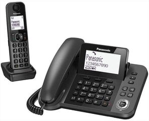 Panasonic KX-TGF310EXM, melns cena un informācija | Stacionārie telefoni | 220.lv