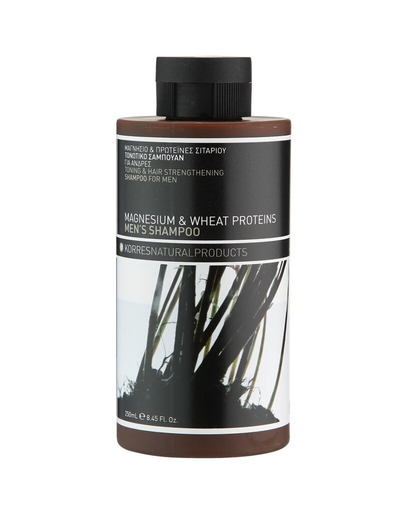 Tonizējošs un matu šampūns ar magnija un kviešu proteīniem Korres 250 ml cena un informācija | Šampūni | 220.lv