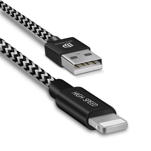 Dux Ducis Premium, Lightning/USB-A, 2 m cena un informācija | Kabeļi un vadi | 220.lv