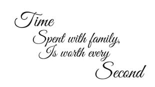 Интерьерная наклейка "Time with family" цена и информация | Декоративные наклейки | 220.lv