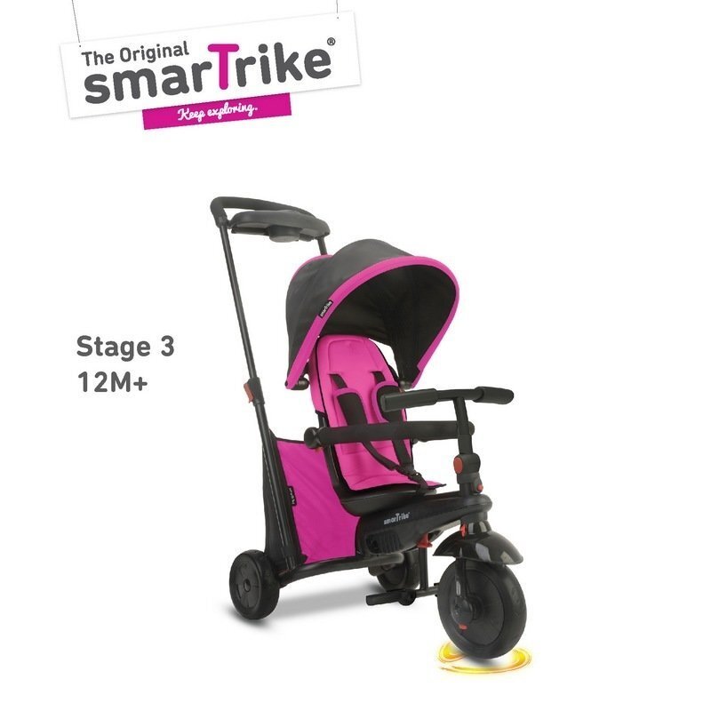 Trīsritenis SmartTrike 500 7 in 1, rozā цена и информация | Trīsriteņi | 220.lv