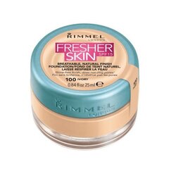 Rimmel Fresher Skin Finish Foundation тональный крем 25 ml, 100 Ivory цена и информация | Пудры, базы под макияж | 220.lv