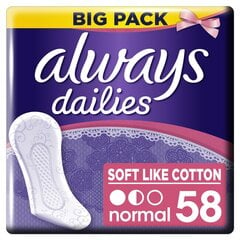 Прокладки Always Soft & Cotion 58 шт. цена и информация | Always Духи, косметика | 220.lv