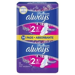 Higiēniskās paketes Always Platinum Super 14 gab cena un informācija | Always Smaržas, kosmētika | 220.lv