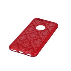 Mocco Ornament Back Case Silicone Case for Samsung A320 Galaxy A3 (2017) Red cena un informācija | Telefonu vāciņi, maciņi | 220.lv