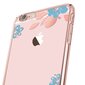 X-Fitted Plastic Case With Swarovski Crystals for Apple iPhone 6 / 6S Pink / Blue Flower cena un informācija | Telefonu vāciņi, maciņi | 220.lv