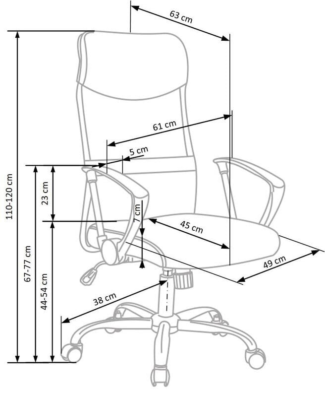Biroja krēsls Halmar Vire, zaļš cena un informācija | Biroja krēsli | 220.lv