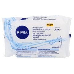 Nivea Micellar mitrās salvetes, 25 gab. cena un informācija | Vates kociņi, mitrās salvetes | 220.lv