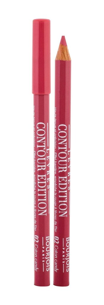 Lūpu kontūrzīmulis Bourjois Paris Lévres Contour Edition 1,14 g, 02 Coton Candy cena un informācija | Lūpu krāsas, balzāmi, spīdumi, vazelīns | 220.lv