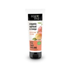 Maigs skrubis sejai Organic Shop Apricot & Mango, 75 ml cena un informācija | Sejas ādas kopšana | 220.lv